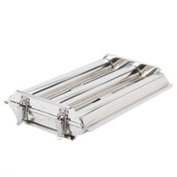 Matfer Bourgeat 341713 Stainless Steel Triple Round Bread Mold with (3) 1 3/4 inch Compartments