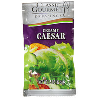 Classic Gourmet Creamy Caesar Dressing 1.5 oz. Portion Packet - 60/Case
