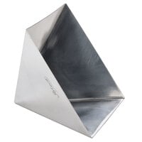 Ateco 4937 4 3/4 inch x 3 1/4 inch Stainless Steel Large Pyramid Mold