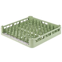 Vollrath 52678 Light Green Signature Full-Size Tray and Pan Rack with Open End
