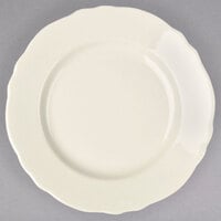 Homer Laughlin by Steelite International HL58000 Carolyn 5 5/8 inch Scalloped Edge Ivory China Saucer - 36/Case