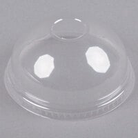 Solo DLR626 Clear Plastic Dome Lid with 1 inch Hole - 100/Pack