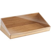 Cal-Mil 1332-12-60 Bamboo Display Bin with Clear Lid - 20 inch x 12 inch x 7 inch