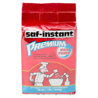 Lesaffre SAF-Instant Premium Yeast 1 lb. Vacuum Pack - 20/Case