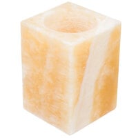 Sterno 80158 4" Alabaster Square Liquid Candle Holder