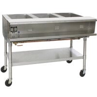 Eagle Group SPHT3 Portable Steam Table - Three Pan - Sealed Well, 208V, 3 Phase