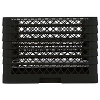 Vollrath PM2011-6 Traex® Plate Crate Black 20 Compartment Plate Rack - Holds 10 3/4 inch to 11 inch Plates