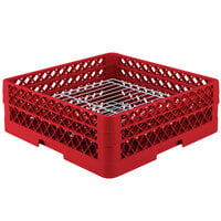 Vollrath PM3208-2 Traex® Plate Crate Red 32 Compartment Plate Rack - Holds 4 3/4" to 6 1/4" Plates