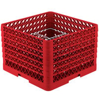 Vollrath PM2011-6 Traex® Plate Crate Red 20 Compartment Plate Rack - Holds 10 3/4" to 11" Plates