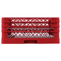 Vollrath PM4407-3 Traex® Plate Crate Red 44 Compartment Plate Rack - Holds 6 inch to 7 inch Plates