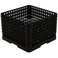 Vollrath PM1912-6 Traex® Plate Crate Black 19 Compartment Plate Rack - Holds 11 inch to 12 inch Plates