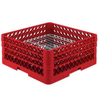 Vollrath PM3208-3 Traex® Plate Crate Red 32 Compartment Plate Rack - Holds 4 3/4" to 7 5/8" Plates