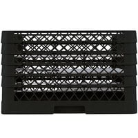 Vollrath PM2110-5 Traex® Plate Crate Black 21 Compartment Plate Rack - Holds 9 3/16 inch to 10 inch Plates