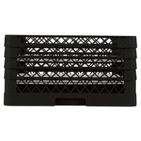 Vollrath PM2209-4 Traex® Plate Crate Black 22 Compartment Plate Rack - Holds 7 inch to 8 3/4 inch Plates