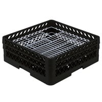 Vollrath PM4806-2 Traex® Plate Crate Black 48 Compartment Plate Rack - Holds 5 inch to 6 inch Plates
