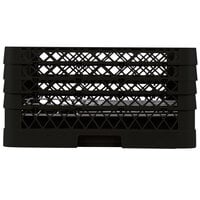 Vollrath PM1211-4 Traex® Plate Crate Black 12 Compartment Plate Rack - Holds 8 3/4 inch to 9 3/16 inch Plates