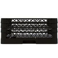 Vollrath PM2006-3 Traex® Plate Crate Black 20 Compartment Plate Rack - Holds 4 3/4 inch to 6 1/2 inch Plates
