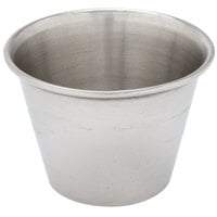 Carlisle 602500 Classic 2.5 oz. Stainless Steel Round Sauce Cup - 144/Case