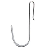 Regency 1 1/4 inch x 3 3/8 inch Small Chrome Snap-On J-Hook for Wire Shelving