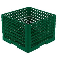 Vollrath PM0912-6 Traex® Plate Crate Green 9 Compartment Plate Rack - Holds 11 1/4 inch to 12 1/2 inch Plates