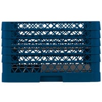 Vollrath PM1510-5 Traex® Plate Crate Royal Blue 15 Compartment Plate Rack - Holds 9 inch to 10 3/4 inch Plates