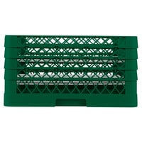 Vollrath PM2209-4 Traex® Plate Crate Green 22 Compartment Plate Rack - Holds 7 inch to 8 3/4 inch Plates