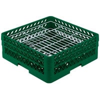 Vollrath PM3807-2 Traex® Plate Crate Green 38 Compartment Plate Rack - Holds 5 inch to 6 1/8 inch Plates