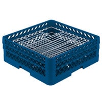 Vollrath PM4806-2 Traex® Plate Crate Royal Blue 48 Compartment Plate Rack - Holds 5" to 6" Plates