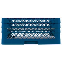 Vollrath PM4407-3 Traex® Plate Crate Royal Blue 44 Compartment Plate Rack - Holds 6 inch to 7 inch Plates