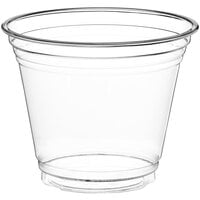 Visage Clear Plastic Top Hat 2-in-1 Straw or Sippy Cup Lid - Fits 9, 12 and 16 oz - 1000 Count Box