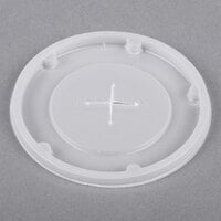 Dinex DX1196ST8714 Translucent Disposable Lid with Straw Slot for Plastic Tumblers - 1000/Case