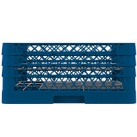 Vollrath PM2006-3 Traex® Plate Crate Royal Blue 20 Compartment Plate Rack - Holds 4 3/4 inch to 6 1/2 inch Plates