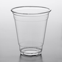 Choice 12 oz. Clear PET Plastic Cold Cup - 50/Pack