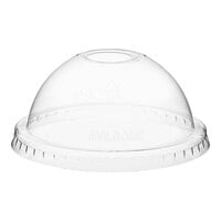 Choice Clear Dome Lid with Hole  - 50/Pack