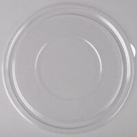 Sabert 51080A50 FreshPack Clear Flat Round Lid for Shallow 64 oz. and Round 80 oz. Bowls - 50/Case