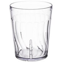 Dinex DX4GC1207 Swirl 12 oz. Clear SAN Plastic Tumbler - 72/Case