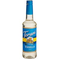Torani Sugar-Free Vanilla Flavoring Syrup - 750 mL Glass Bottle
