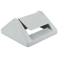 Continental T1600GY 16" Gray Square Swing Top Lid for 25 and 32 Gallon Swingline Containers
