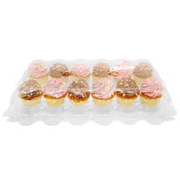24 Compartment Clear High Dome Cupcake Container - 10/Pack