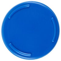 Tablecraft 53FCAPBL Solid Blue End Cap for Inverted or Squeeze Bottles with a 53 mm Opening - 12/Pack