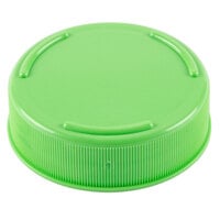 Tablecraft 53FCAPLGN Solid Light Green End Cap for Inverted or Squeeze Bottles with a 53 mm Opening - 12/Pack