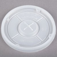 Dinex DXTT58 Translucent Disposable Lid with Straw Slot for Tumblers - 1000/Case