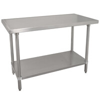 Advance Tabco VLG-244 24" x 48" 14 Gauge Stainless Steel Work Table with Galvanized Undershelf