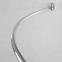 Crescent Suite B72BS6 Original Crescent 72 inch Curved Shower Bar with Bright Finish and Full 9 inch Arc
