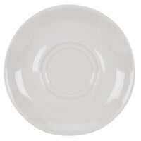 CAC SMG-2 7 inch Ivory (American White) Rolled Edge China Saucer - 36/Case