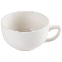 CAC REC-56 14 oz. Ivory (American White) Rolled Edge China Cappuccino Cup - 36/Case