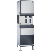 Follett 50FB425A-S 50 Series Air Cooled Freestanding Ice and Water Dispenser - 50 lb. Storage