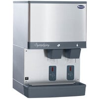 Follett 25CI425W-S Symphony Countertop Water Cooled Ice Maker and Water Dispenser - 25 lb.
