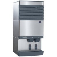 Follett 110CT425W-S Symphony Countertop Water Cooled Ice Maker and Water Dispenser - 90 lb.