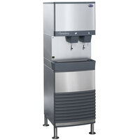 Follett 25FB425W-L 25 Series Water Cooled Freestanding Ice and Water Dispenser - 25 lb. Storage
